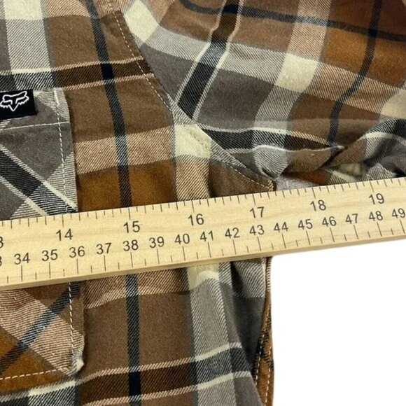 Fox Brown Shirt Button Down Shirt Women’s Small Long Sleeve 100% Cotton - Picture 7 of 8